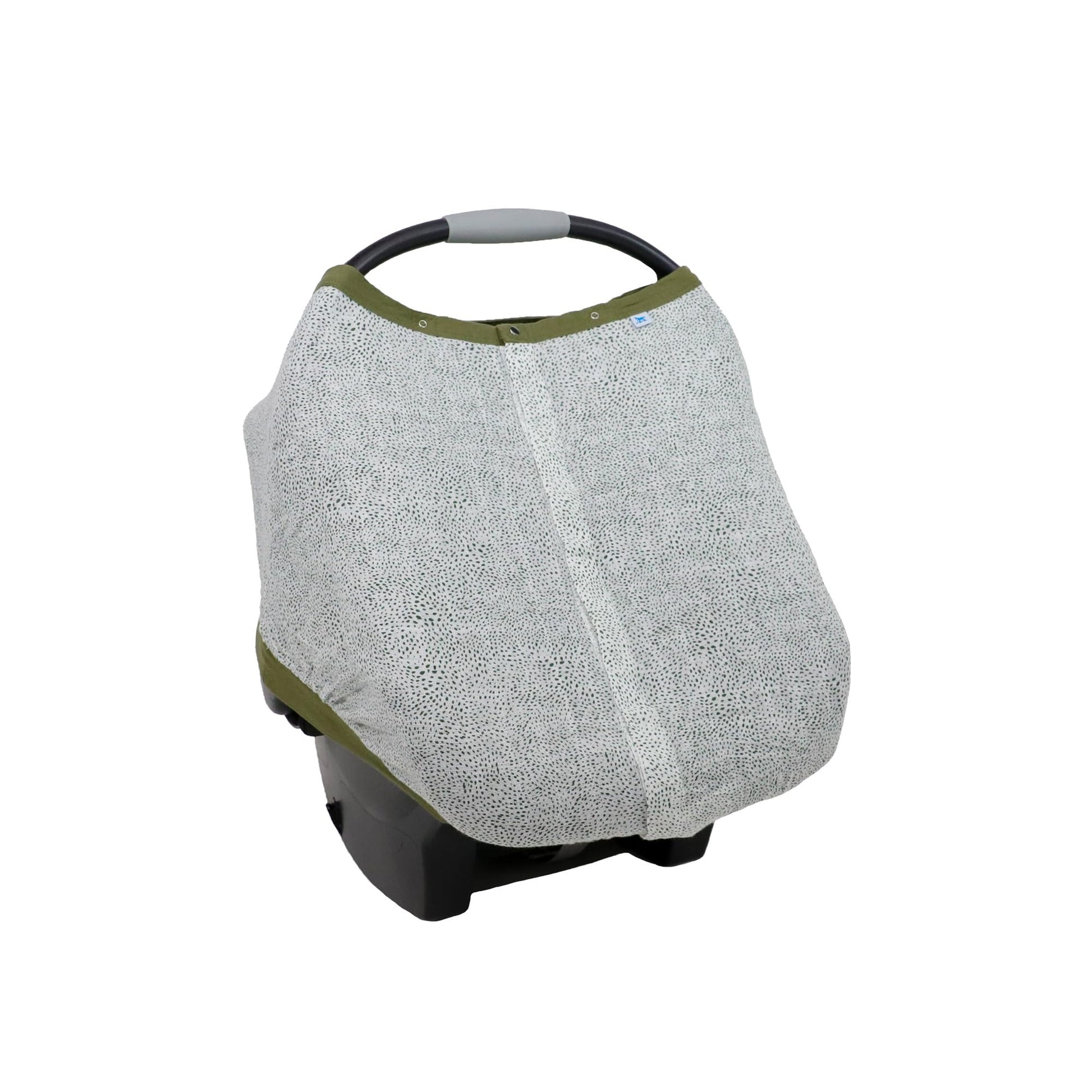 Little Unicorn Breathable Car Seat Canopy | Magnetic Closure & Universal Fit | Cover Baby From Elements (Green Seed)