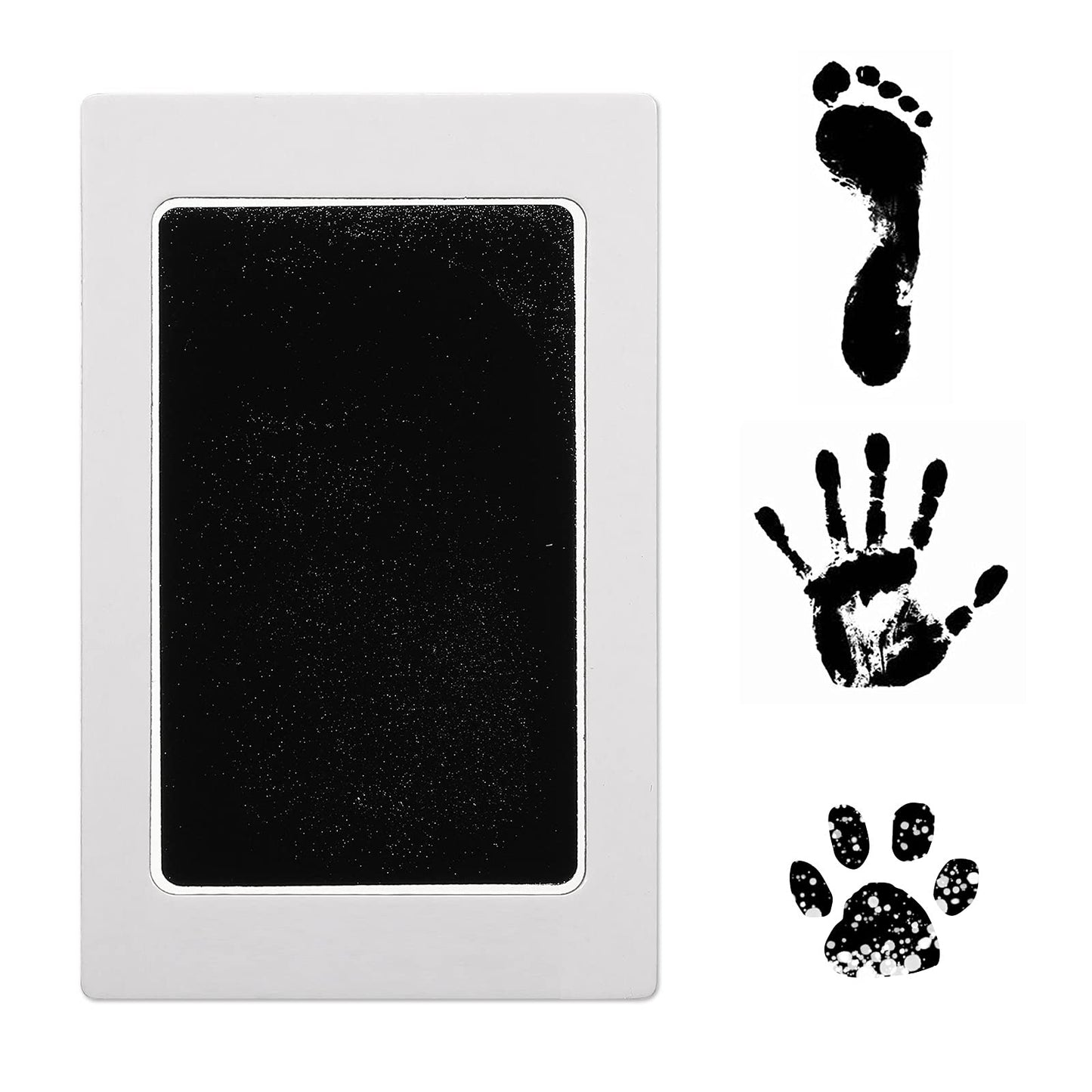 Outus Baby Inkless Handprint And Footprint Kit 6 Safe Hand And Foot Ink Pad Clean Touch Paw Print Stamp And 12 Card For Newborn