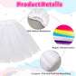 Kilofly 6Pc White Girls Ballet Tutu Kids Birthday Princess Party Favor Skirt Set