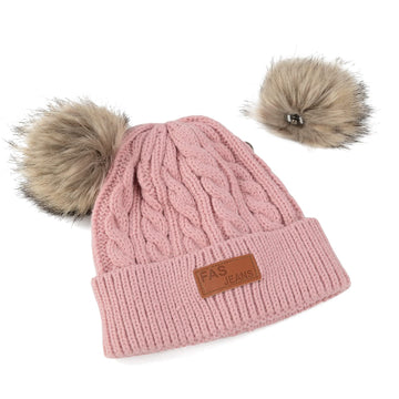 Century Star Baby Girl Hats Winter Cute Baby Beanies For Girls Boys Knit Baby Hats Warm Infant Toddler Hat Pom Pom Caps 1Pc Khak