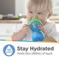 Nuby Clik-It Soft Spout No-Spill Easy Grip Sippy Cup For Boys - 3 Count (Pack Of 1) 10 Oz - 6+ Months
