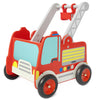 Labebe Wooden Baby Push Walker - Learning Toy for Toddlers 1-3 Year Old Boys and Girls, Fire Truck With Wheels