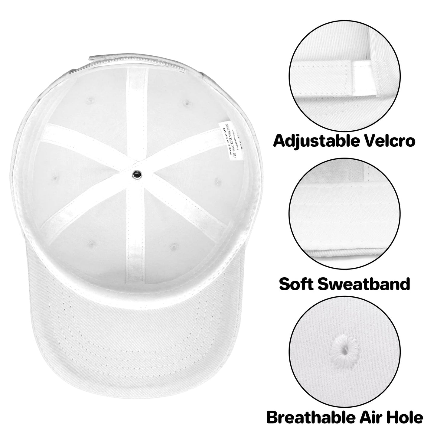 Toddler Baseball Hat Kids Hats Girls Hat Toddler Hats Girls 2T-4T Toddler Baseball Cap Sun Hat Kids Girls Baseball Hat White