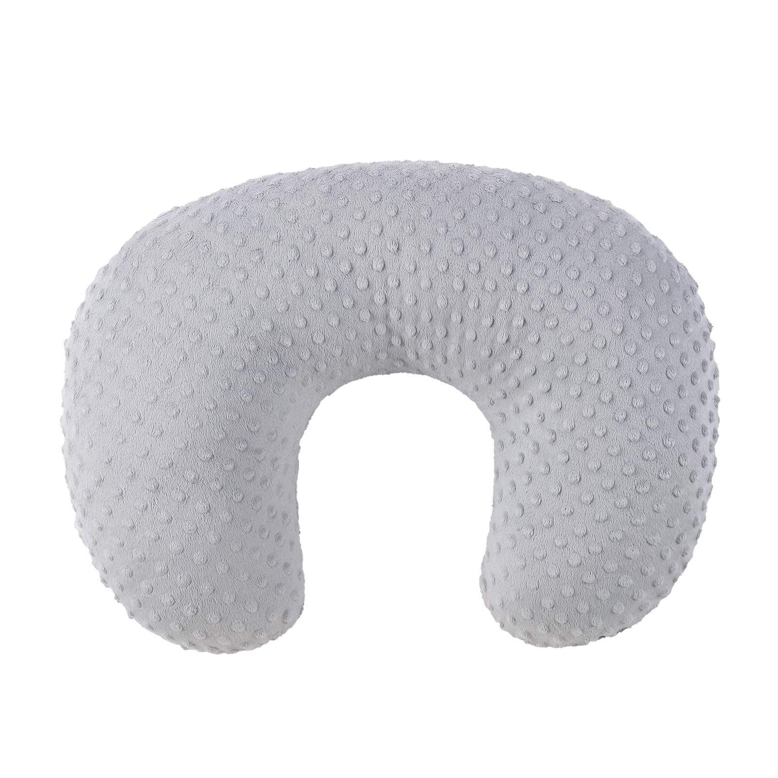 Nursing Pillow Cover Breastfeeding Pillow Cases Minky Dot Slipcover (Beige)