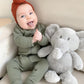 Owlivia Organic Cotton Baby Pajamas, Boys Girls 2-Pack Zip Front Sleep  'N Play, Footed Sleeper, Long Sleeve(3-6 Months, Olive G