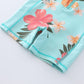 Sweegentle Baby Girl Beach Swimwear Long Sleeve Rashguard Upf 50+ -Sun Protective Sunsuit With Hat Aqua