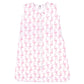 Hudson Baby Unisex Baby Cotton Sleeveless Wearable Sleeping Bag, Sack, Blanket, Flamingo, 12-18 Months