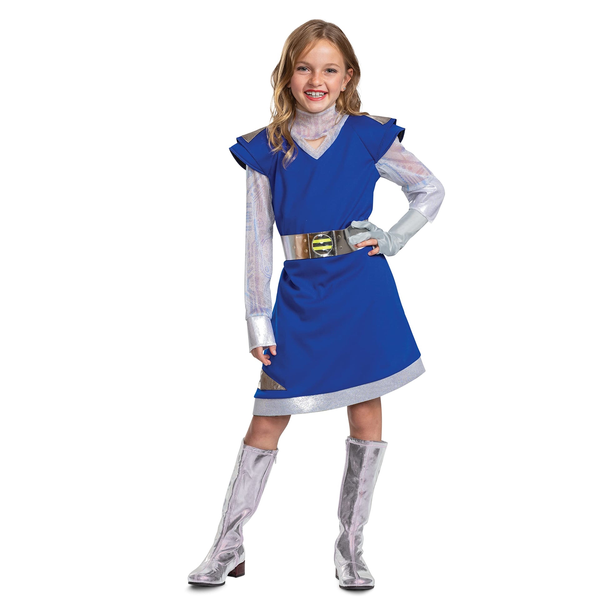 Addison Alien Costume For Kids, Official Disney Zombies 3 Costume Outfit, Child Size Large (10-12)