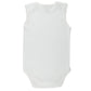 Little Pipers Baby Soft Natural Cotton White Undershirts Bodysuits (White Sleeveless (3Pk), 12-18 Months)
