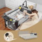 Mereryi Baby Bassinet Bedside Sleeper,5 In-1 Pack And Play Portable Crib For Baby,Multifunction Bedside Crib From Newborn To Tod