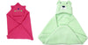 CTMKIDS Baby Wrap with Cap for Kids 74x74 cm  Magenta & Baby Hooded Cum Wrap Blanket for Kids 92x66 cm  Sea Green