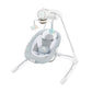 Ingenuity InLighten Soothing Swing - Swivel Infant Seat, Soothing Sounds, Lightweight Mesh - Dakota