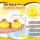 Lenwen 50 Pcs 2.2 Inch Waterproof No Hole Rubber Ducks Bath Toy with Sealed Plug Without Hole Bathtub Floating Bath Toy for Birt