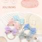 Jollybows 20Pcs Baby Girls Nylon Hair Bows Headbands Linen Bands Elastic Accessories For Baby Girls Infants Preemie And Newborn