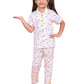 CASA DE NEENEE Hooper Range Pure Cotton Half Sleeves Shirt Pyjama Set Cream Color for Girls Age 56 Y