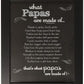 Papa Chalkboard Frame - Gift For Papa For Father'S Day, Birthday, Birth Of Grandchild - Made In Usa
