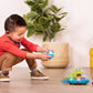 B. toys - Vehicle Bumper Space Car - Light - Up - Simple Remote Control Car for Toddlers with Alien Driver - Marky Mars - 12+ Mo