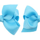 Zoonai 3 Inch Baby Girl Hair Bows Boutique Hair Clip Teens Toddlers Hairpin Headwear - Set Of 2 (Sky Blue)