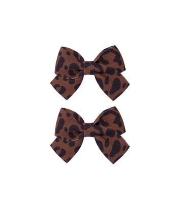Baby girls leopard hair bow Clips Pin,leopard print bow hairpin for women(FD62-4)