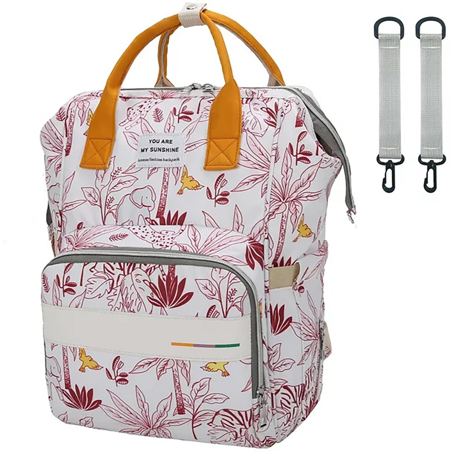 House Of Quirk Baby Diaper Bag Maternity Backpack (White Zebra)