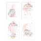 Canssape Set Of 4 Baby Wall Decor Pink Nursery Wall Art Decor For Girls Dream Big Little One Pink Elephant Kids Room Decor Poste