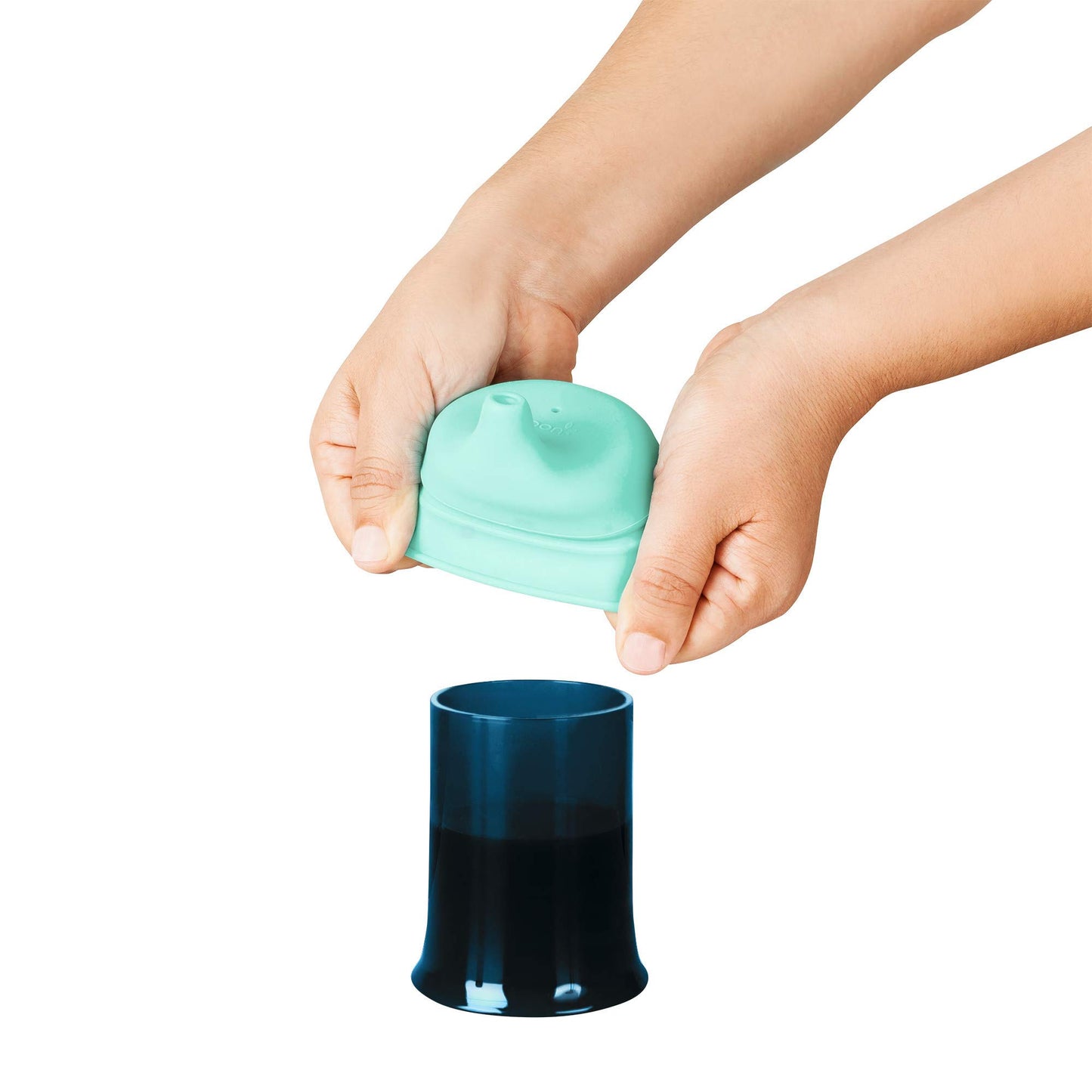 Boon Snug Silicone Sippy Cup Lids - Convert Kids Cups Or Toddler Cups Into Sippy Cups - Toddler Feeding Supplies - 3 Count - Mul