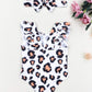 Kangkang Baby Girl Swimsuit 12-18 Months Baby Swimsuit Girl One Piece Swimsuit Swimsuit Baby Girl Sunsuit Leopard Print Ruffled