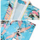 Cutey May Japanese Traditional Dress For Girls Costume Kimono For Kids Set (Aqua, 10-12Years(150Cm))