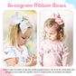 Oaoleer 40Pcs 6' Hair Bows Clips Grosgrain Ribbon Bows Hair Alligator Clips Hair Barrettes Hair Accessories For Baby Girls Infa