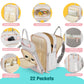 Bagparkk Diaper Bag Backpack, Multi Function Baby Bag With Portable Changing Pad, Pacifier Holder,Waterproof Diaper Bags With Us