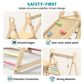 Bluewood 4 In 1 Indoor Jungle Gym, Foldable Wooden Climbing Set With Swing, Slide, Ladder And Climbing Wall, Montessori Philosop