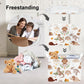 Clastyle Large Boho Dinosaur Boy Basket Rectangle Sleeping Dino Clothes Basket For Bedroom Kid Rainbow Gift Toy Chest Baby Showe