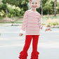 Rufflebutts Girls Red Bow Headband - One Size