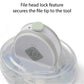 Safety 1St Electric Ease Nail File, Gentle And Easy To Use, With Built In Light, Grey