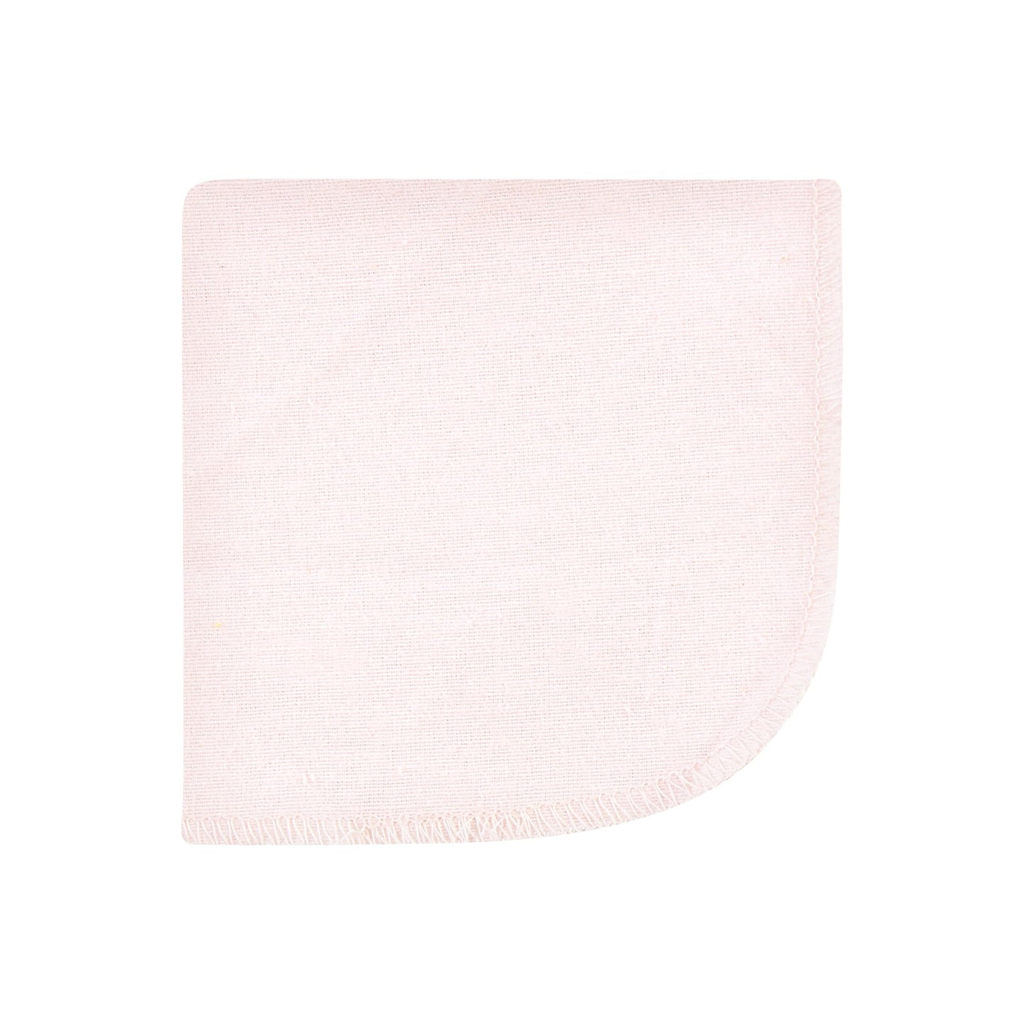 Hudson Baby Unisex Baby Flannel Cotton Washcloths, Pink Bows 12 Pack, One Size