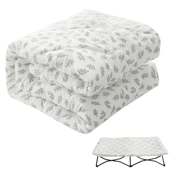 Sheet For Regalo My Cot Portable Toddler Bed, Joovy Travel Cot (Sheet Only, Bed Not Included), Quilted Soft Padded Cover, 48''