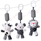 rolimate Baby Toy Cartoon Animal Stuffed Hanging Rattle Toys, Baby Bed Crib Car Seat Travel Stroller Soft Plush Toys with Wind C
