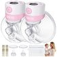Tsrete Double Wearable Breast Pump, Electric Hands-Free Breast Pumps With 2 Modes, 9 Levels, Lcd Display, Memory Function Rechar