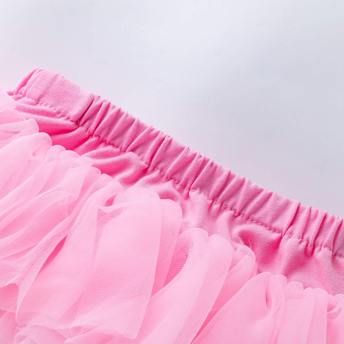 Baby Girls Tutu Skirt, Infant Tulle Tutus, Newborn Soft Skirts For Toddlers Pink