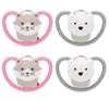 NUK Space Orthodontic Pacifiers, 6-18 Months, Cat/Firefly, 0.09 Pounds, (Pack of 2)
