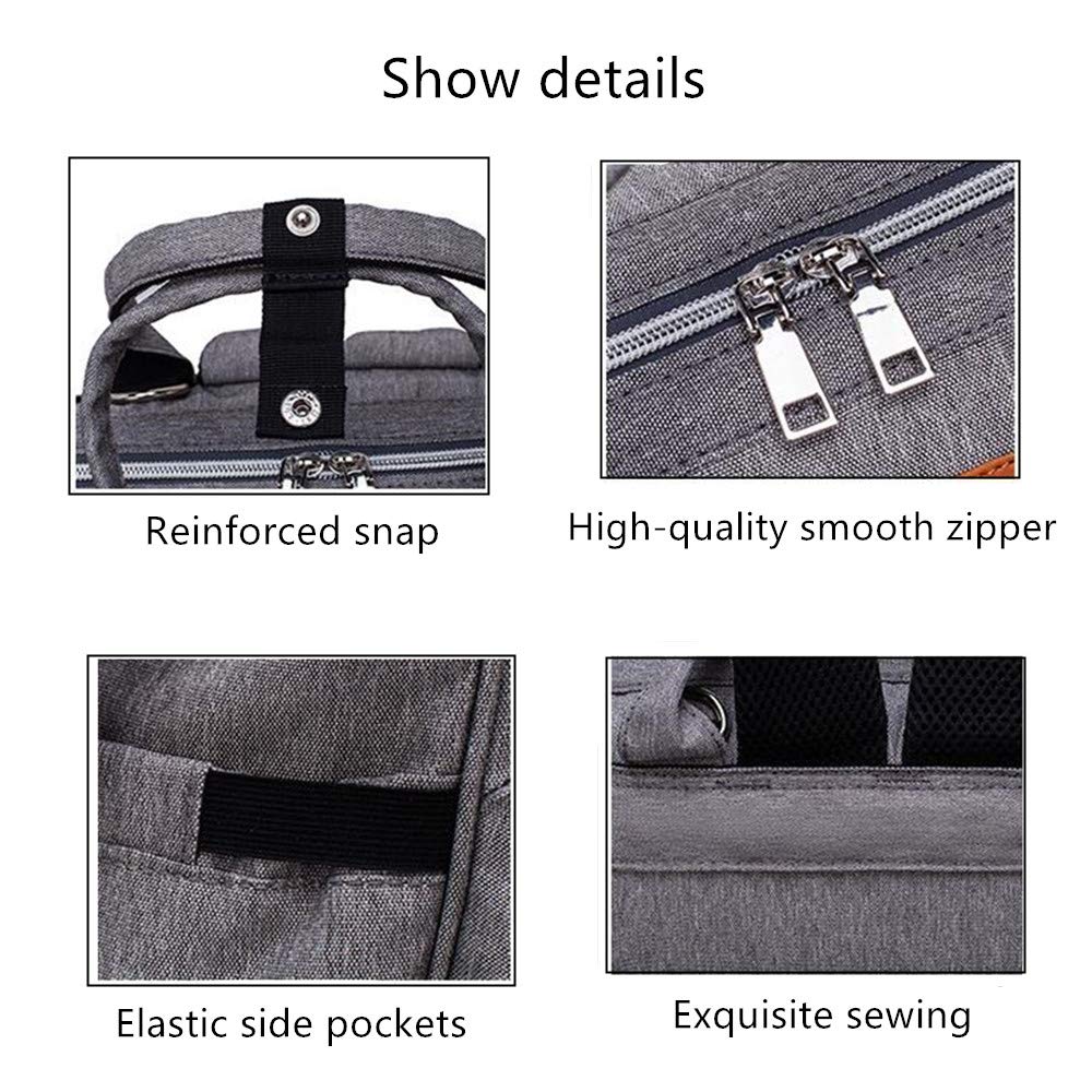 Diaper Bag Backpack for Baby Boy Girl, Multi-Function Diaper Bag for Baby Care, Waterproof Large Capacity Travel Backpack, Diape