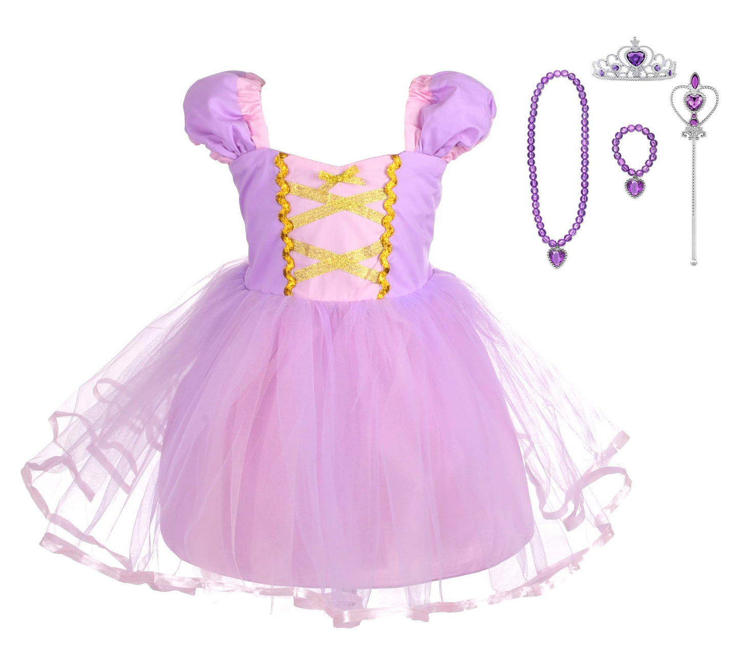 Lito Angels Princess Dress Up Costumes For Little Girl Halloween Christmas Fancy Party With Accessories Size 5