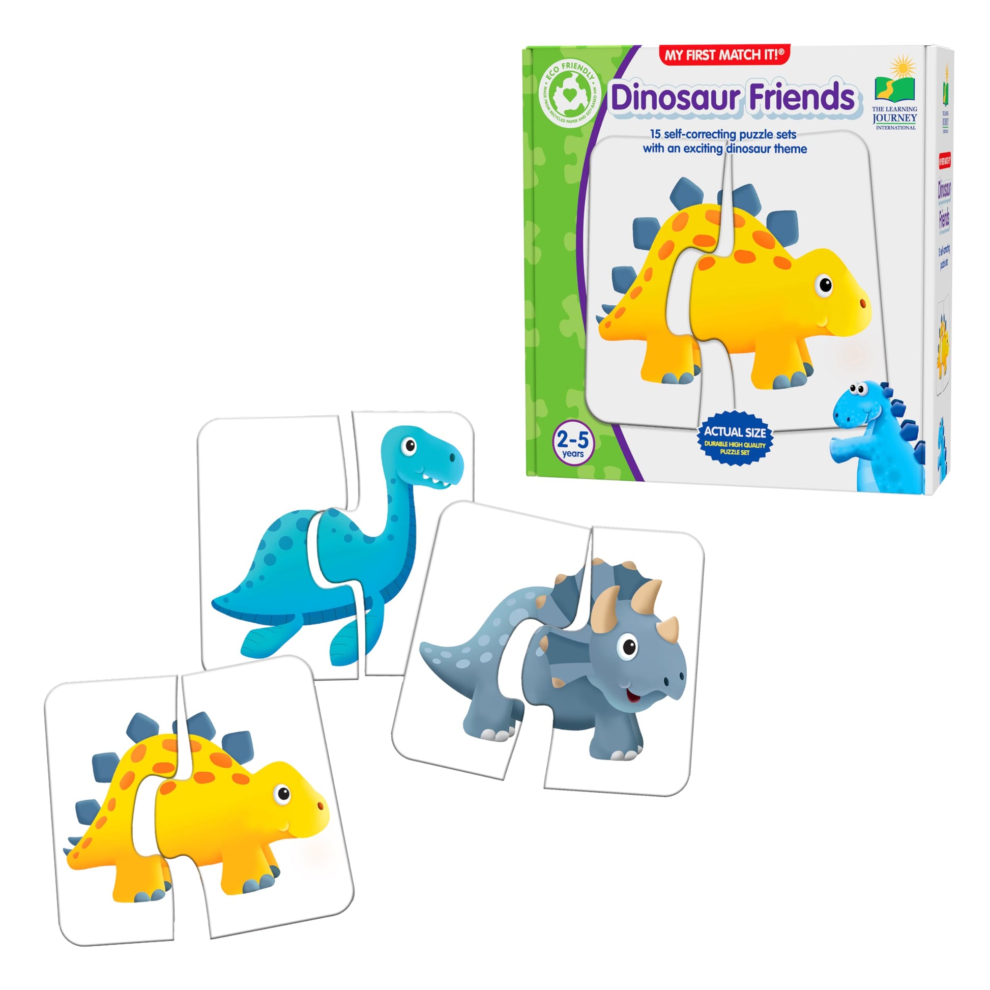 The Learning Journey: My First Match It - Dinosaurs - 2 Year Old Toys, Puzzles for Toddlers, Toddler Puzzle, Educational Toys fo