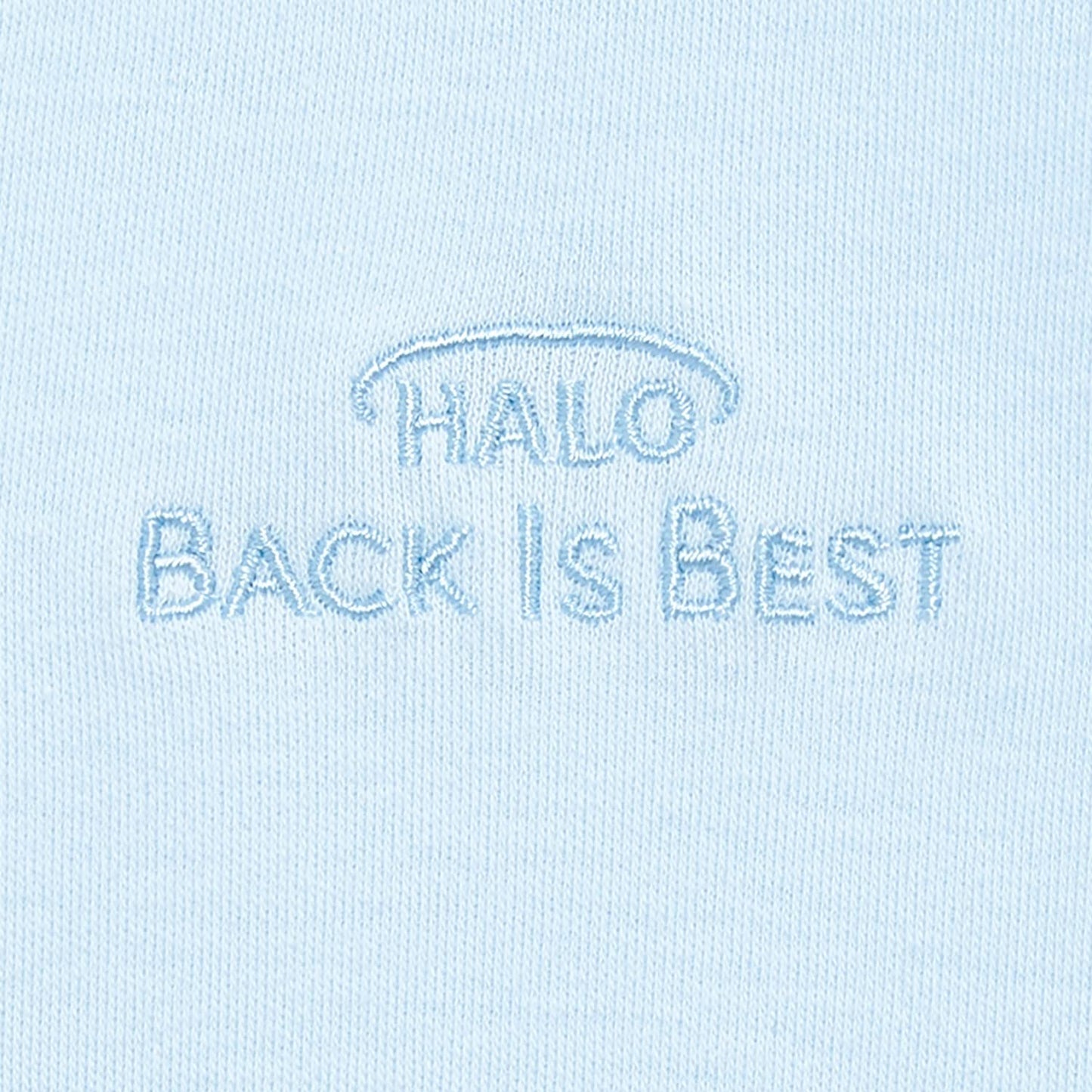 HALO Sleepsack, 100% Cotton Wearable Blanket, Swaddle Transition Sleeping Bag, TOG 0.5, Baby Blue, X-Large