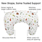 Boppy Nursing Pillow, Neutral Plants And Animals, Larger, More Supportive Pillow For Breastfeeding And Bottle Feeding, Firmer, H