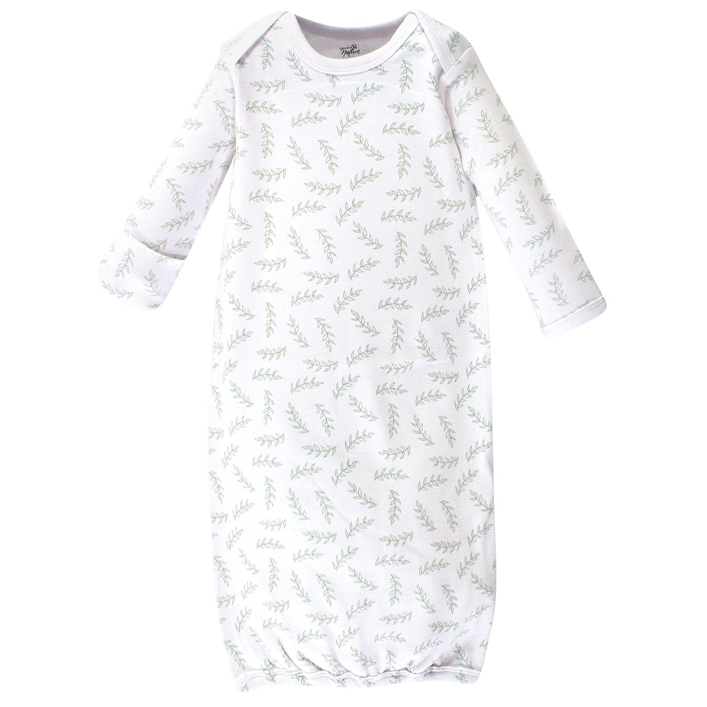 Touched by Nature Unisex Baby Organic Cotton Gowns, Little Giraffe, Preemie/Newborn