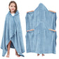 Hiturbo 2Pcs Kids Hooded Towel: Soft Plush Fleece Blanket - 50'X30' Swim Cover Up - Pool Beach Bath Towel Wrap For 3-12 Yrs (N