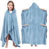 Hiturbo 2Pcs Kids Hooded Towel: Soft Plush Fleece Blanket - 50'X30' Swim Cover Up - Pool Beach Bath Towel Wrap For 3-12 Yrs (B