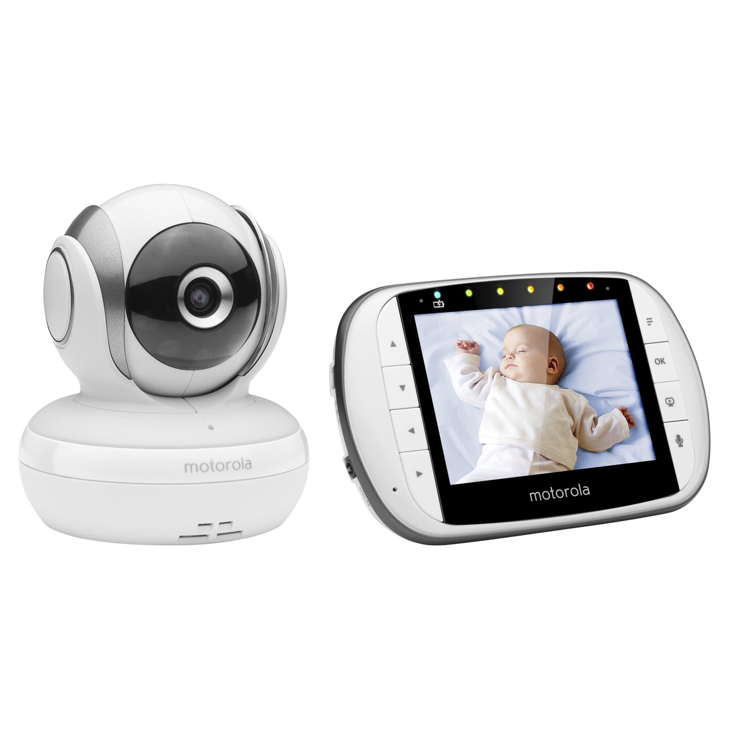 Motorola Mbp33Xl 3.5' Video Baby Monitor With Digital Zoom, Two-Way Audio And Room Temperature Display, 2 Piece Set (Pack Of 1)