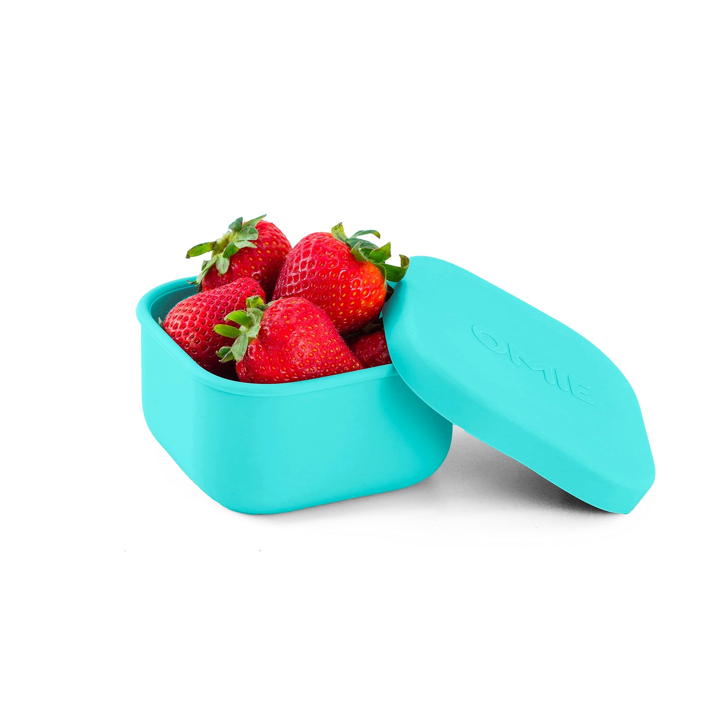 OmieBox Silicone Leakproof Snack Containers To Go, Food Storage Containers with Lid, School Lunch Bento Container - BPA Free, Ai